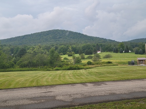 View of the mountains west of Deerfield Village Resort in Davis, WV